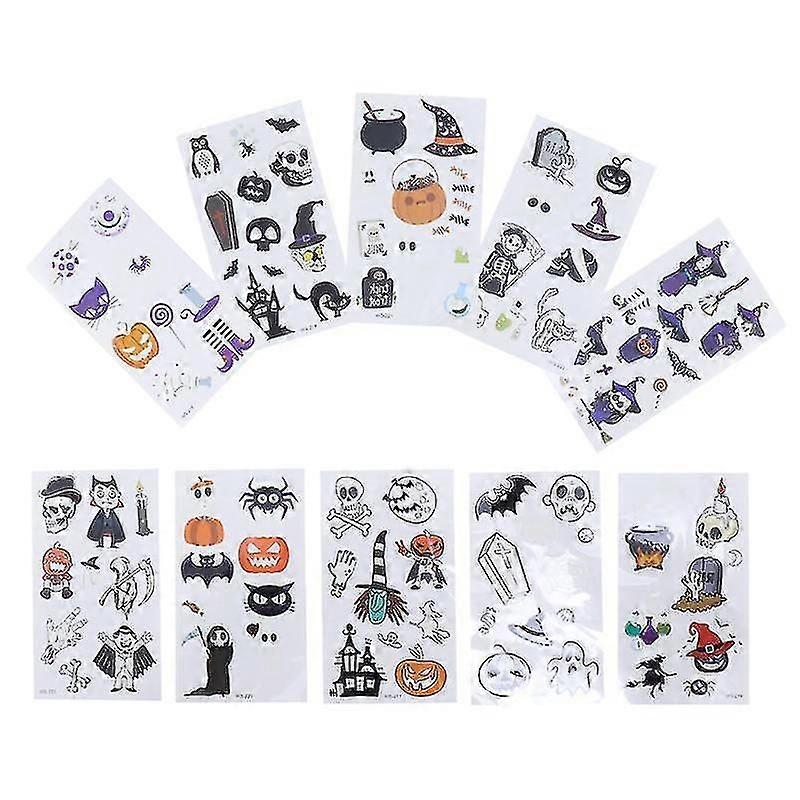 10pcs Halloween Luminous Sticker