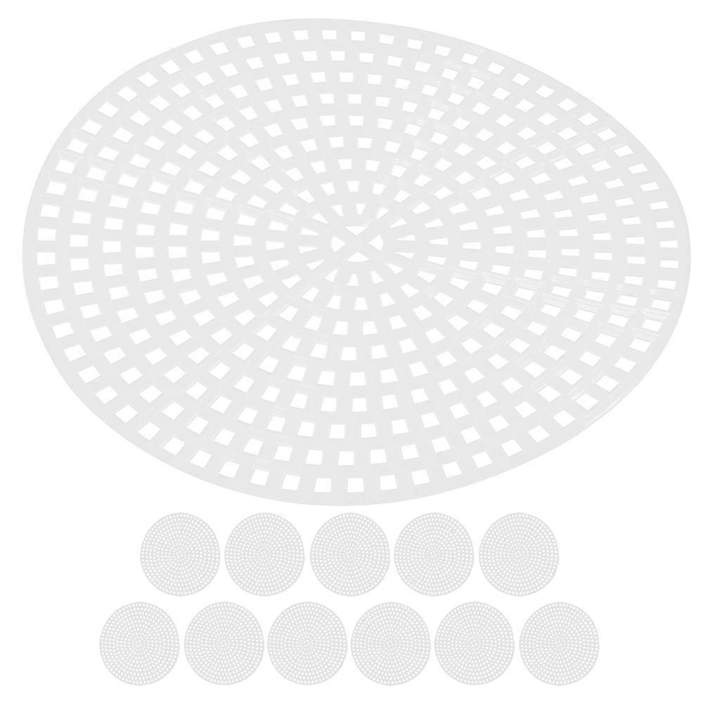 Creative Plastic Mesh Sheet Cross Stitch Sewing Sheets 12Pcs for DIY