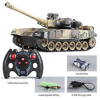 Remote Control Tank For Boys Tank With Effect Lights Realistic Sounds Battles Tank Toy Great Gift Toy For Kids lxaq