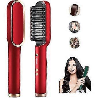 Negative Ion Hair Straightener Styling Comb, Quick Styling, Hair Safe, Smooth Shiny, 220V, 1 Piece