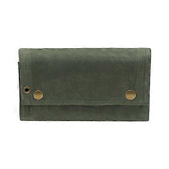 Outdoor picnic condiment bottle storage bag includes 9 glass condiment bottles, camping and barbecue condiment set, canvas bag, army green storag1132