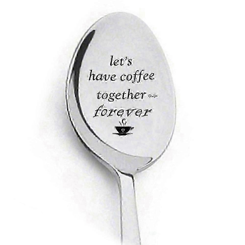 Easy-Clean Engraved Stainless Spoon