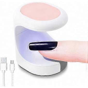 UV-LED-Nagellampe, Mini-UV-Lampe kompatibel mit Gelnägeln, Schnelltrocknungs-Nagellampe, tragbarer USB-Nageltrockner