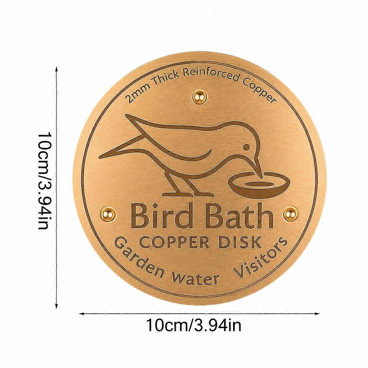 Bird Bath Purifier Multi Function Triple Point Supported Accessory for Wild Birds Drinking Bathing Courtyard Garden Use