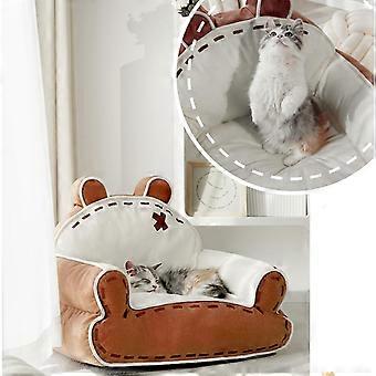 Pet Sofa Bed Warm Washable Soft Comfortable Antislip Easy To Clean Dog Couch Bed for Cats Dogs