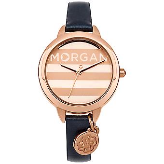 Morgan Quartz Analog Women's Watch with M1237URG Synthetic Leather Bracelet