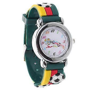 Children's Soccer Themed Watch with Quartz Movement for Time Learning