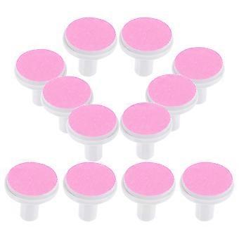 Electric Nail Trimmer Pads Replacement for Adult Nail Grinding Heads 24Pcs Pink