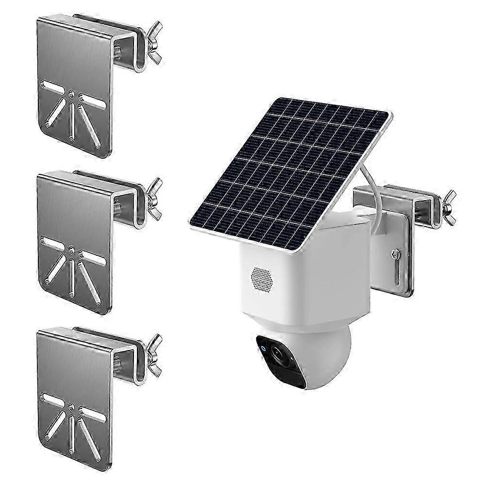 3 Pack Gutter Mount Bracket Compatible with for Eufy SoloCam S340 / E3, Security Camera Holder-SSZFV