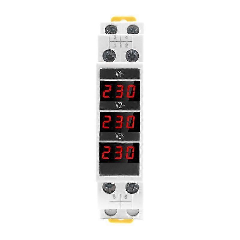 Modular Three-Phase Voltmeter AC 80-500V