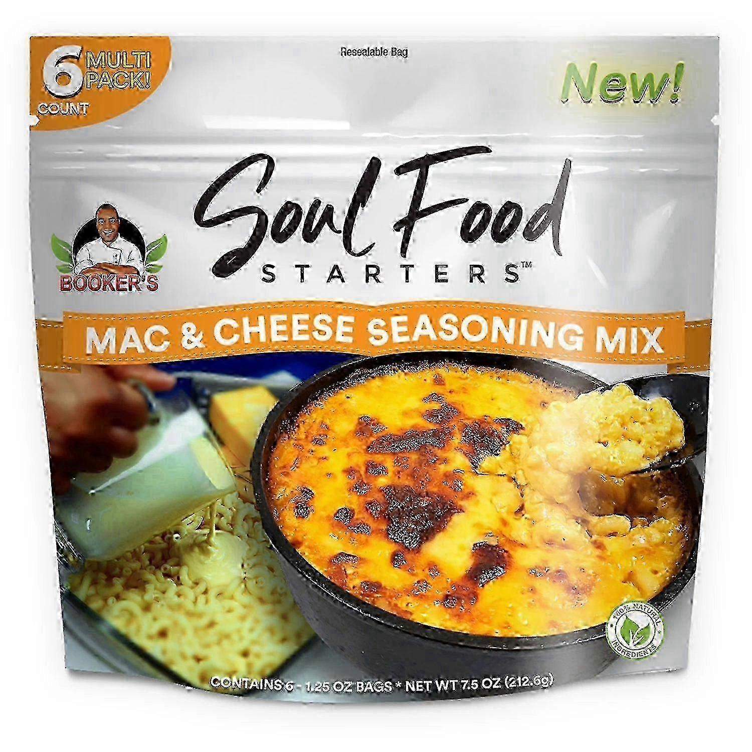 Booker's Soul Food Starters Mac And Cheese Seasoning Mix, 6 Ea
