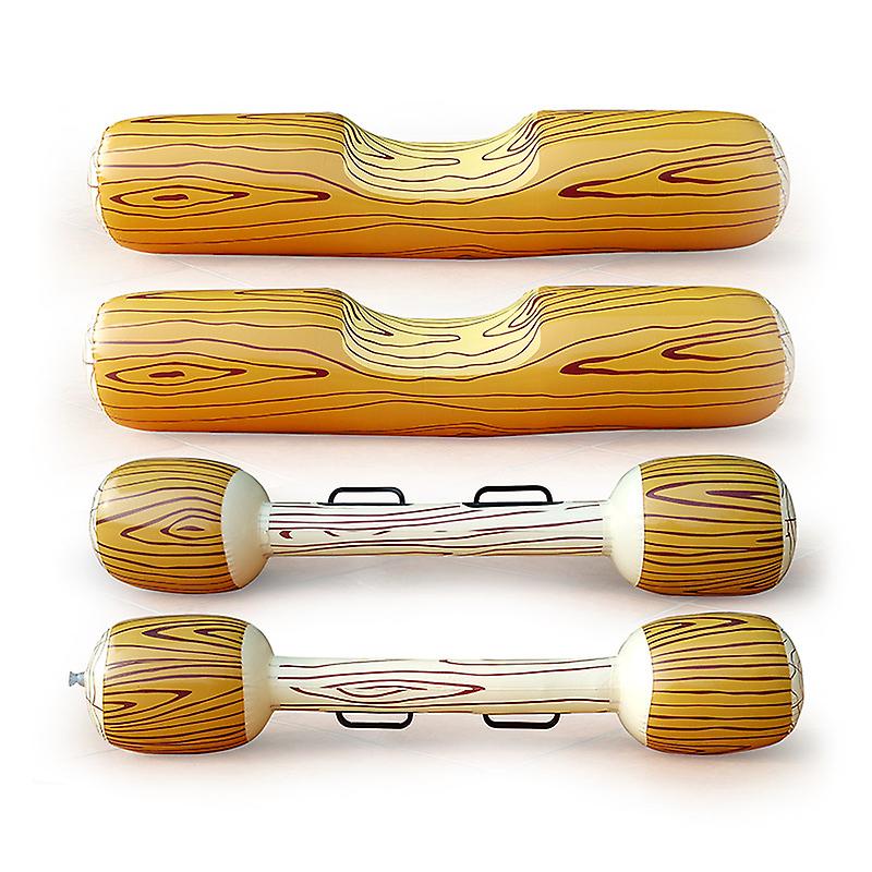 4 Aufblasbare Pool Battle Logs - Wasserspielzeug Für Poolparty & Strand