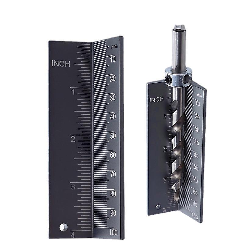 0-100Mm/0-4" Drill Stop Gauge Depth Ruler - Installation Tool