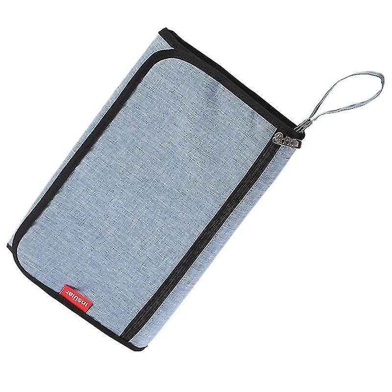 Denim Blue Portable Baby Diaper Pad Waterproof Multi function Bag