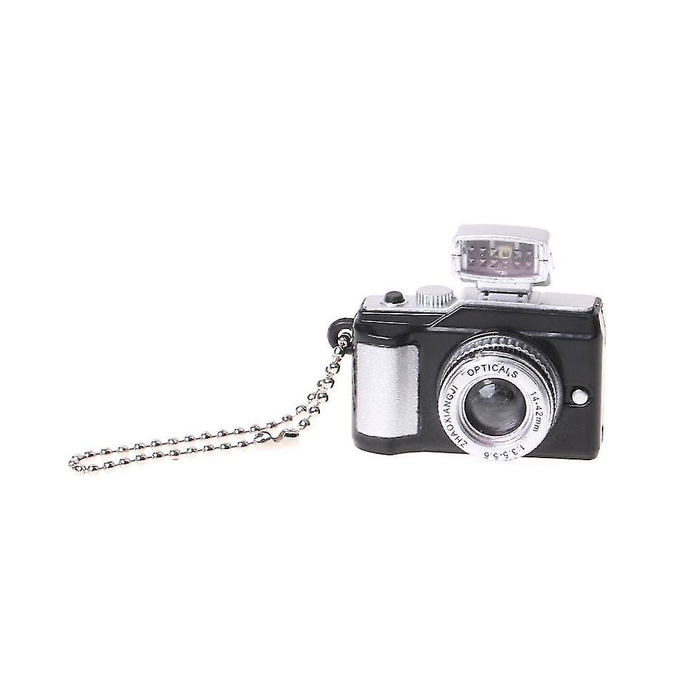 Black Camera Led Flashlight Key Chain Sound