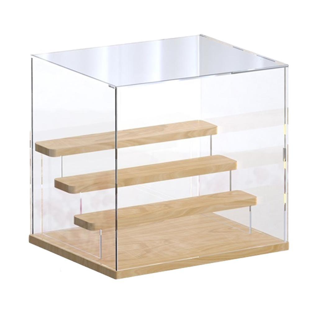 Clear Acrylic Riser Display Case Stand Storage Organizer for Figures Toy 4 Layers A
