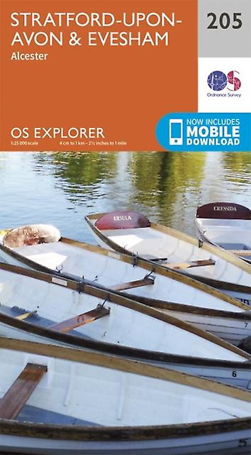Stratforduponavon And Evesham by Ordnance Survey Paperback Book