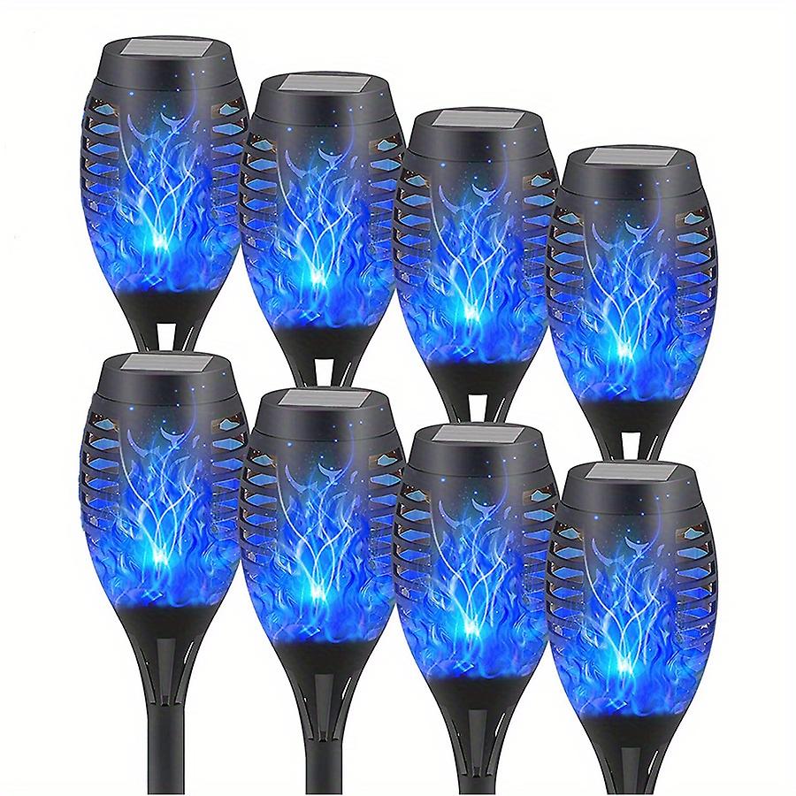 2stk / 4stk / 6stk / 8stk / 12stk Solar Torch Light med flimrende flamme Solar Flame Torch til haven dekorationer Vandtæt sol udendørs lys til lande