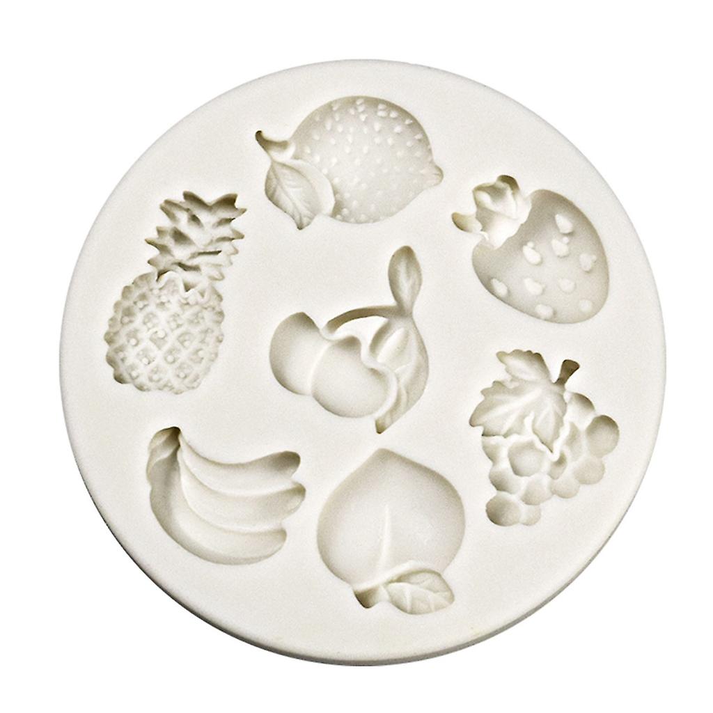 8 Cavity Flower Fruit Vegetable Cake Decorating Silicone Mold Chocolate Mold