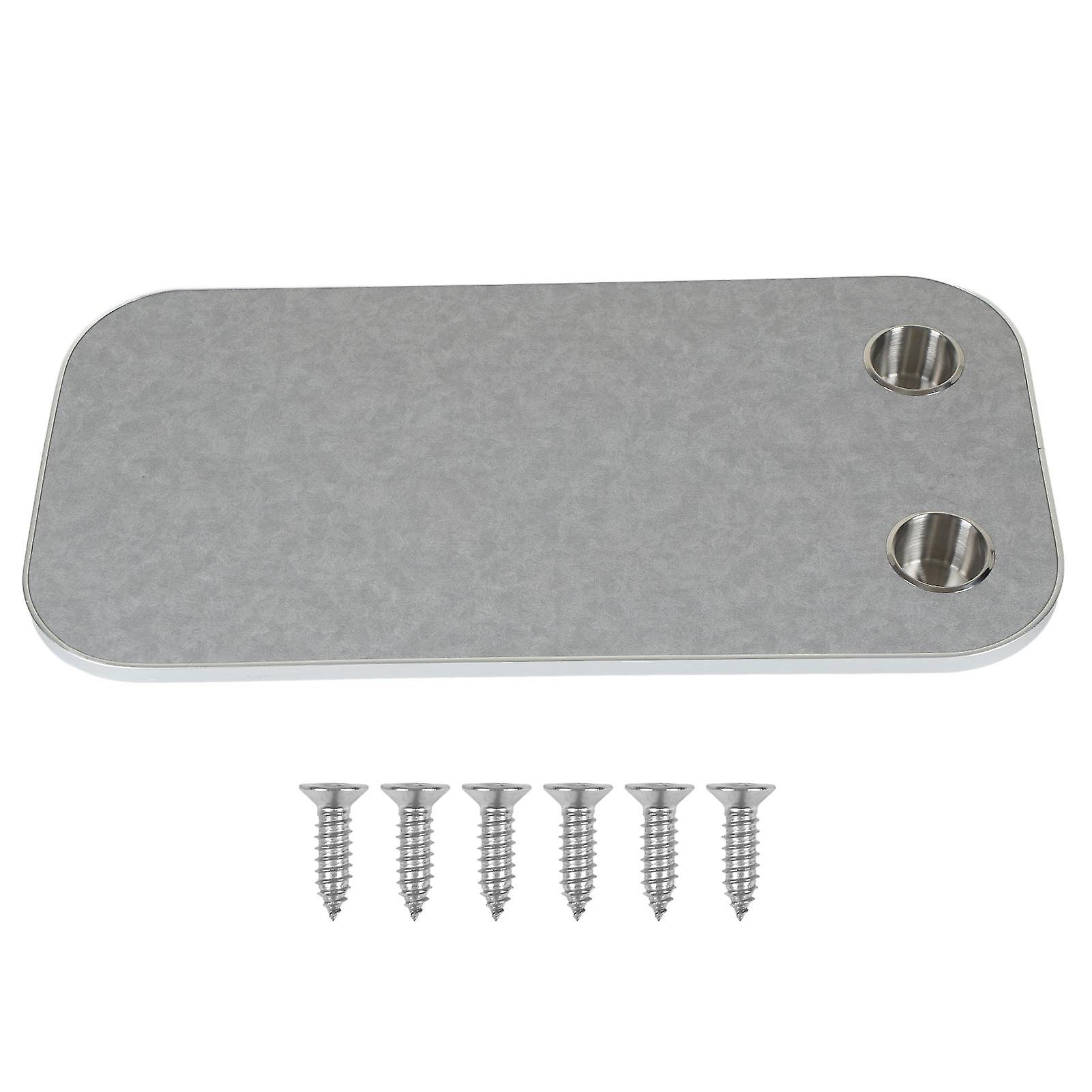 400x800mm Removable Rectangular Table Solid Wood RV Table Board with 2 Cup Holders for RV Yacht Caravan