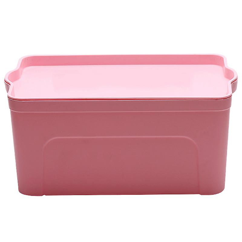Plastic Storage Box With Lid Bathroom Cosmetics Sorting Basket