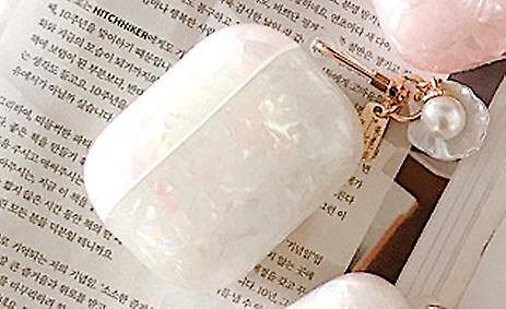 Airpods Pro Artificial Mother of Pearl Jewelry Protection with Pearl