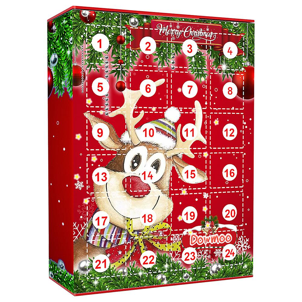 2023 Christmas Advent Calendar Elk Santa Keychain Pendant Xmas 24 Days Countdown Calendars Blind Box Gift For Kids Children Adults
