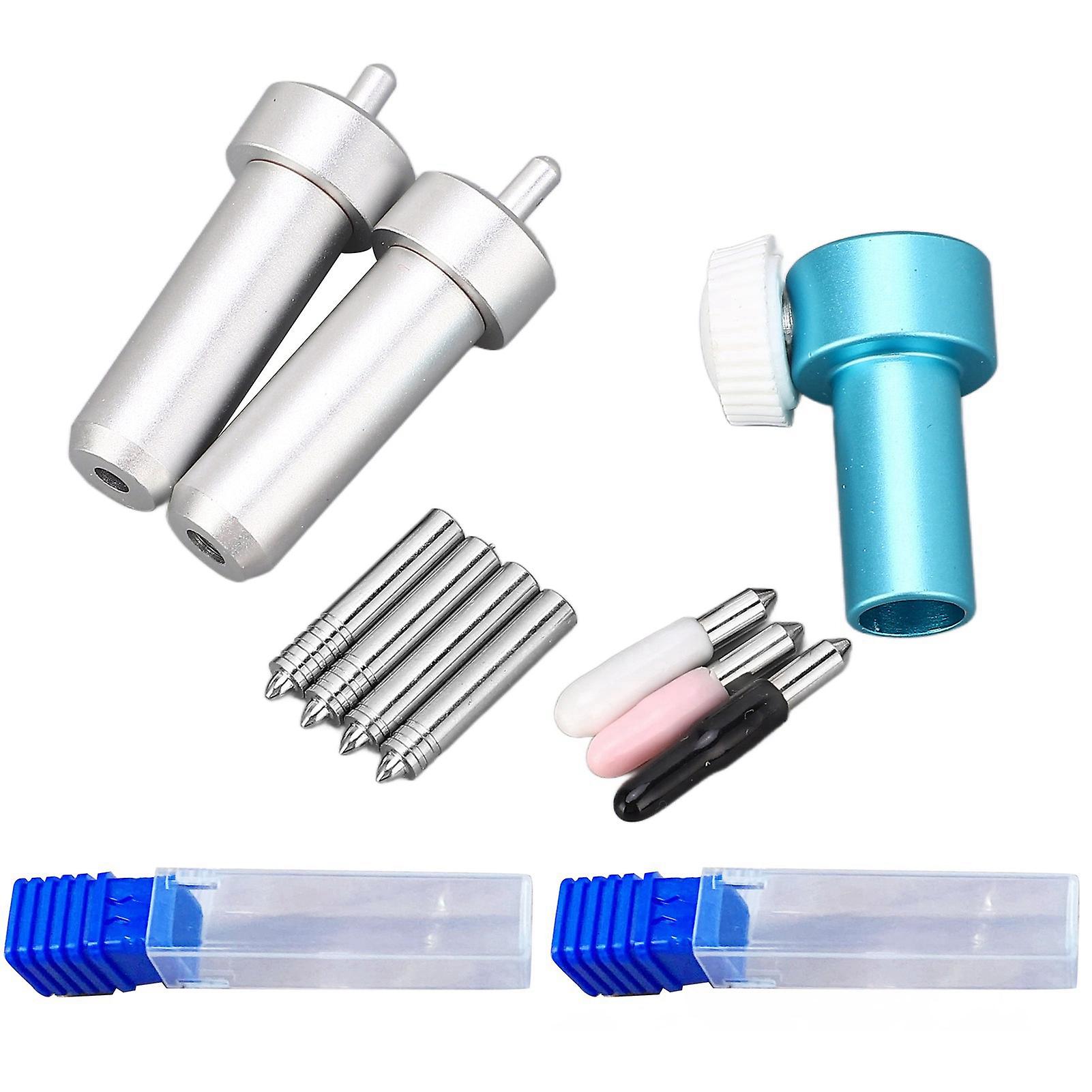 Cutting Blade, Cutting Machine Blade Kit Fine Point Blades Assortment with Universal Pen Adapter and Holder, for Cutting Machine