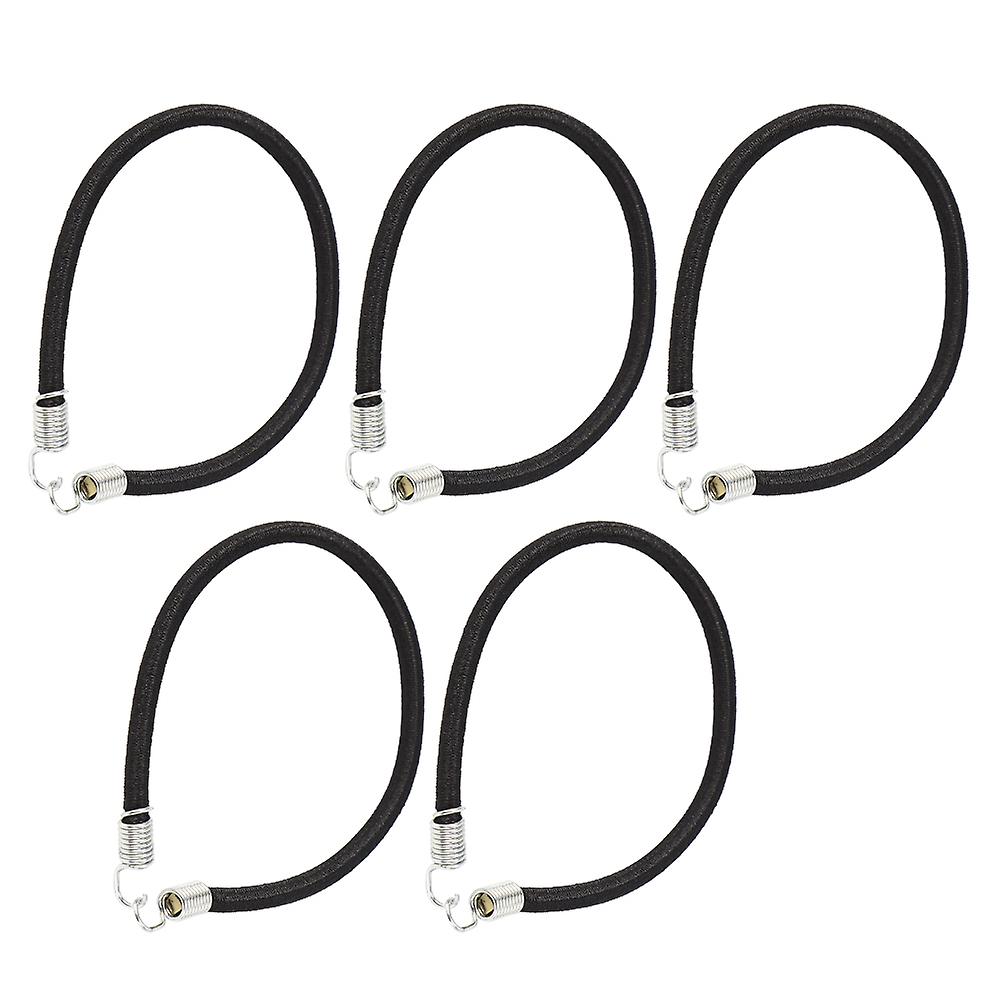 5pcs RC Car Roof Rack Bungee Cords Tie Down Ropes for 1/10 RC Crawler Accessories Black 10cm