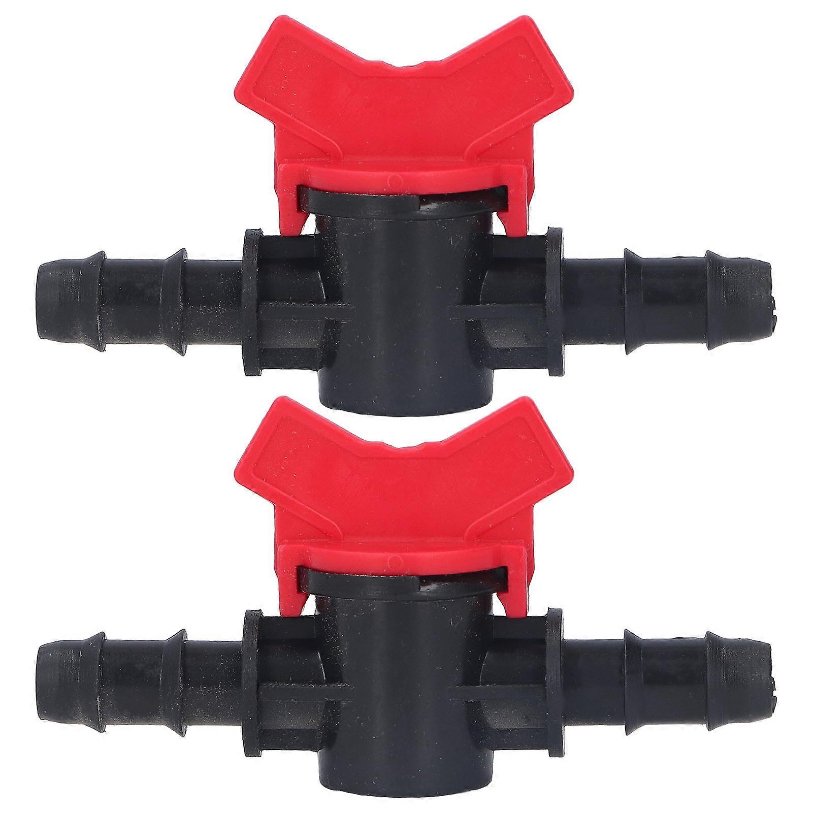 2Pcs Flow Control Valve Water Stop Controller Regulator ABS Switch Accessory Set Kit for Outdoor Garden Light Weight Compact Size(12MM Flow Regulator)