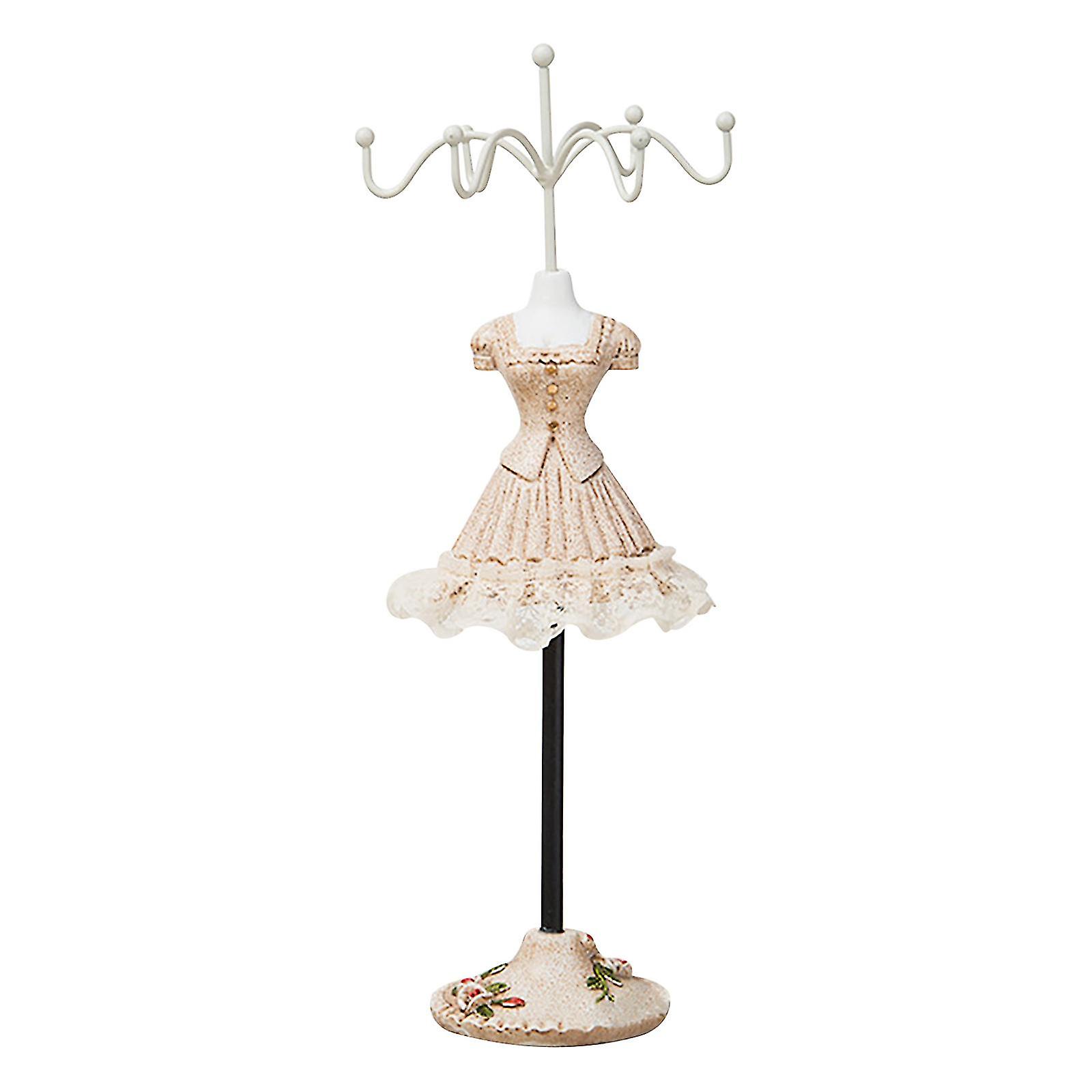 Lady Mannequin Jewelry Holder Orecchino Display Stand Rotante Gioielli Decorazione-hy