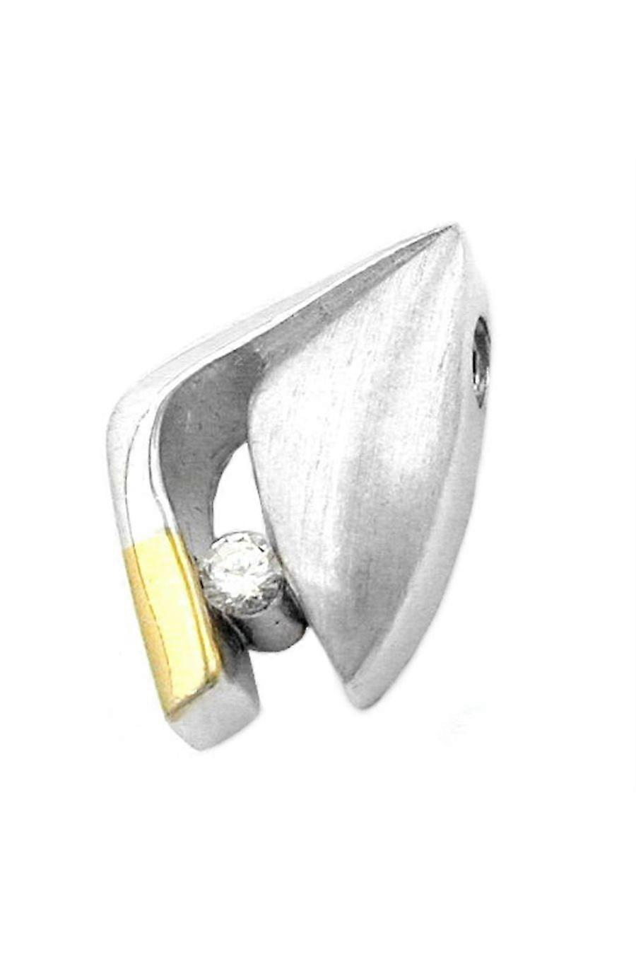 Pendant Bi-colour Cz Silver 925 - Gl91743