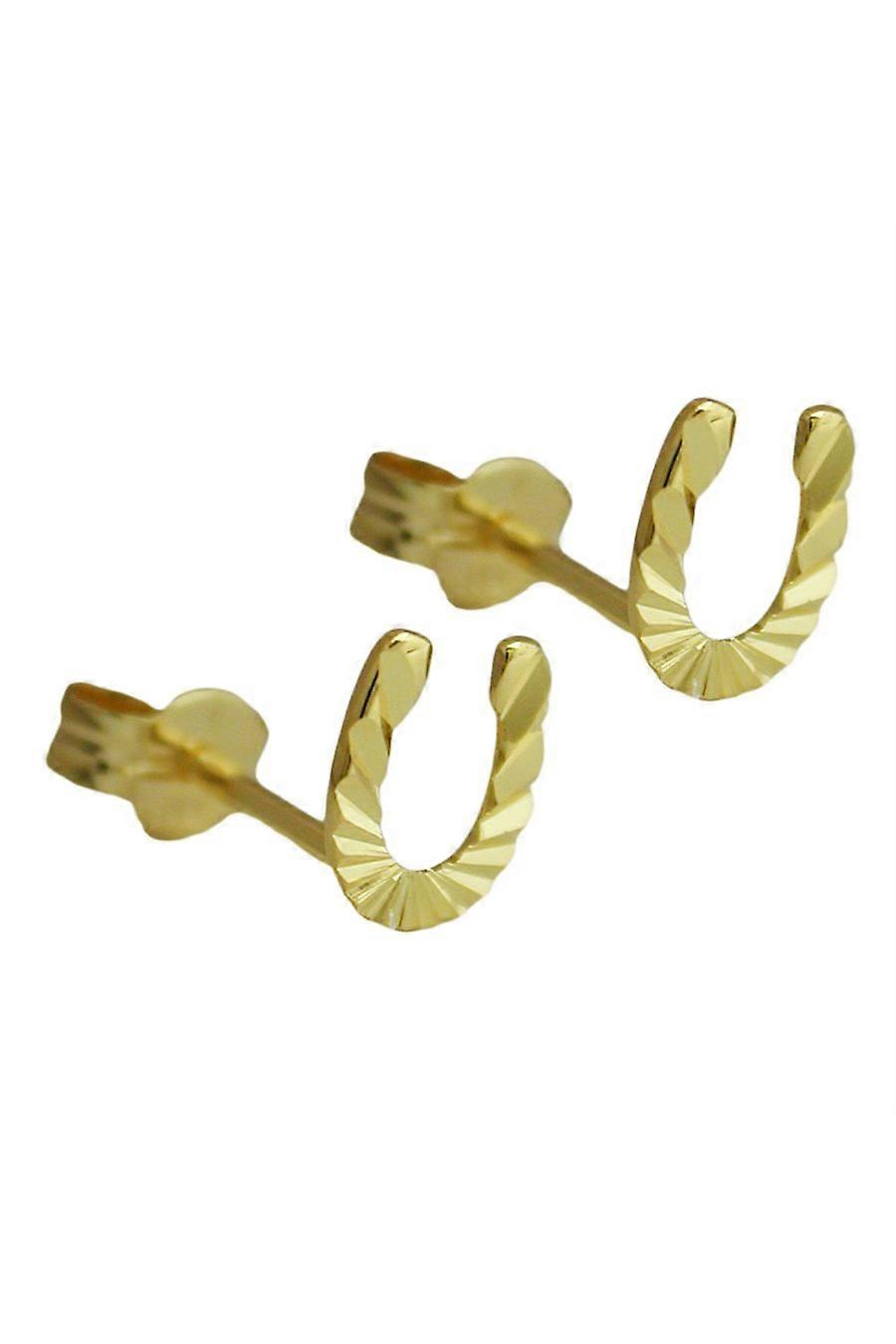Stud Earrings Horseshoe 8k Gold - Gl431160