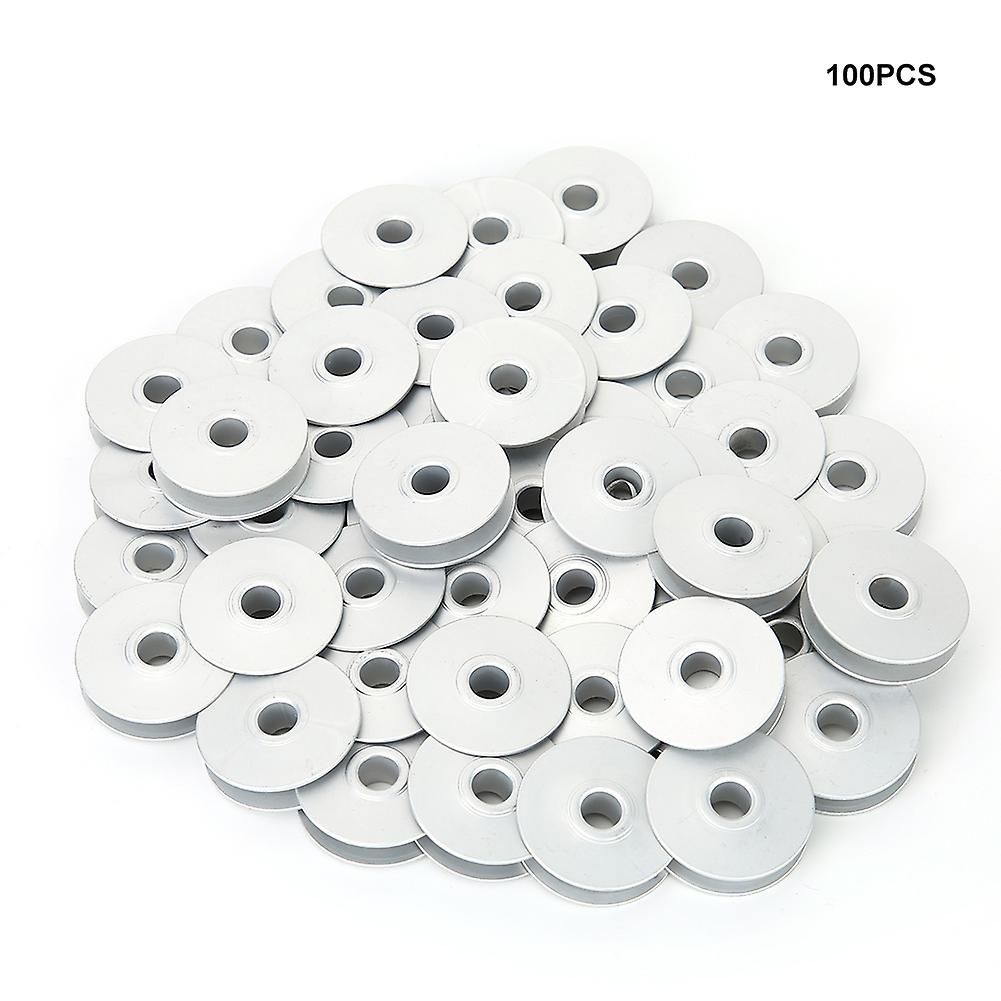50pcs Aluminum Bobbins Empty Spool for Buttonhole Sewing Machine Accessories