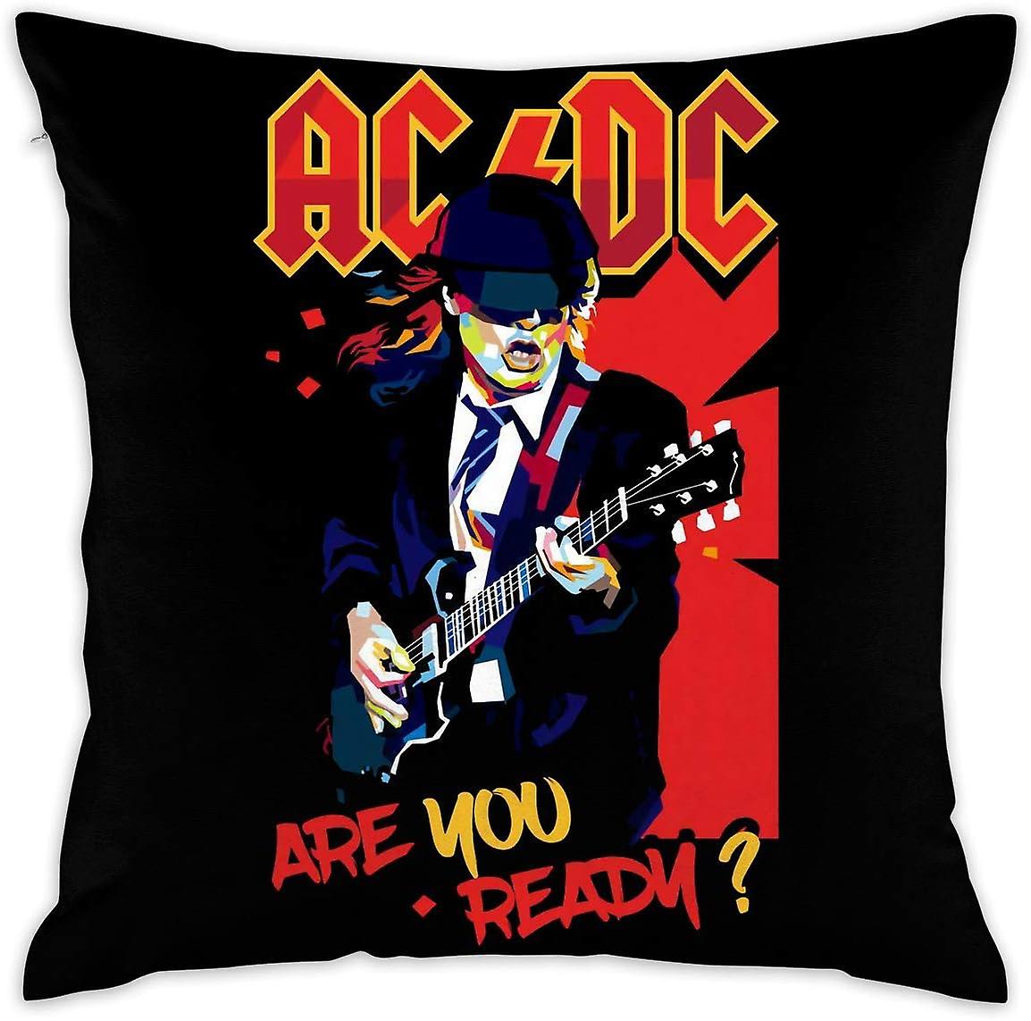 ACDC Decorative Throw Pillow Covers Case Pillowcases (45x45cm)