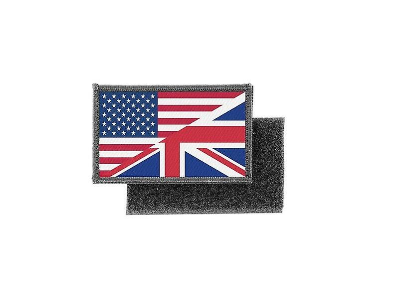 Patch ecusson prints camo camouflage badge flag mix usa uk English