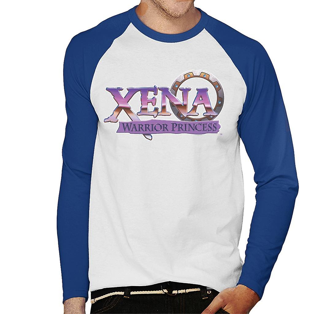Xena Warrior Princess Purple Logo Men's Baseball Long Sleeved T-Shirt