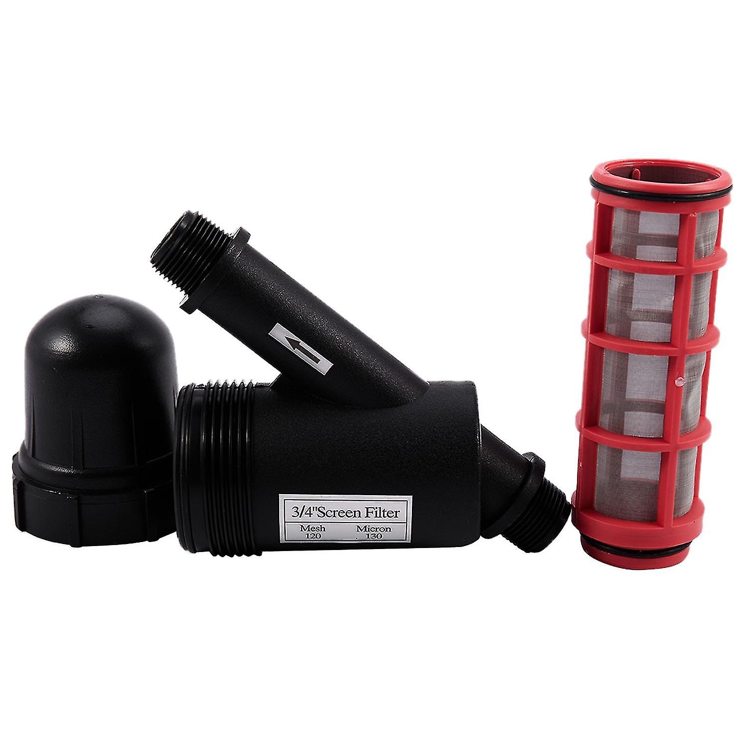 1 قطعة من شبكة ري الحدائق، فلتر شاشة الرش، 3/4 بوصة، 120 شبكة، نافورة الري بالتنقيط