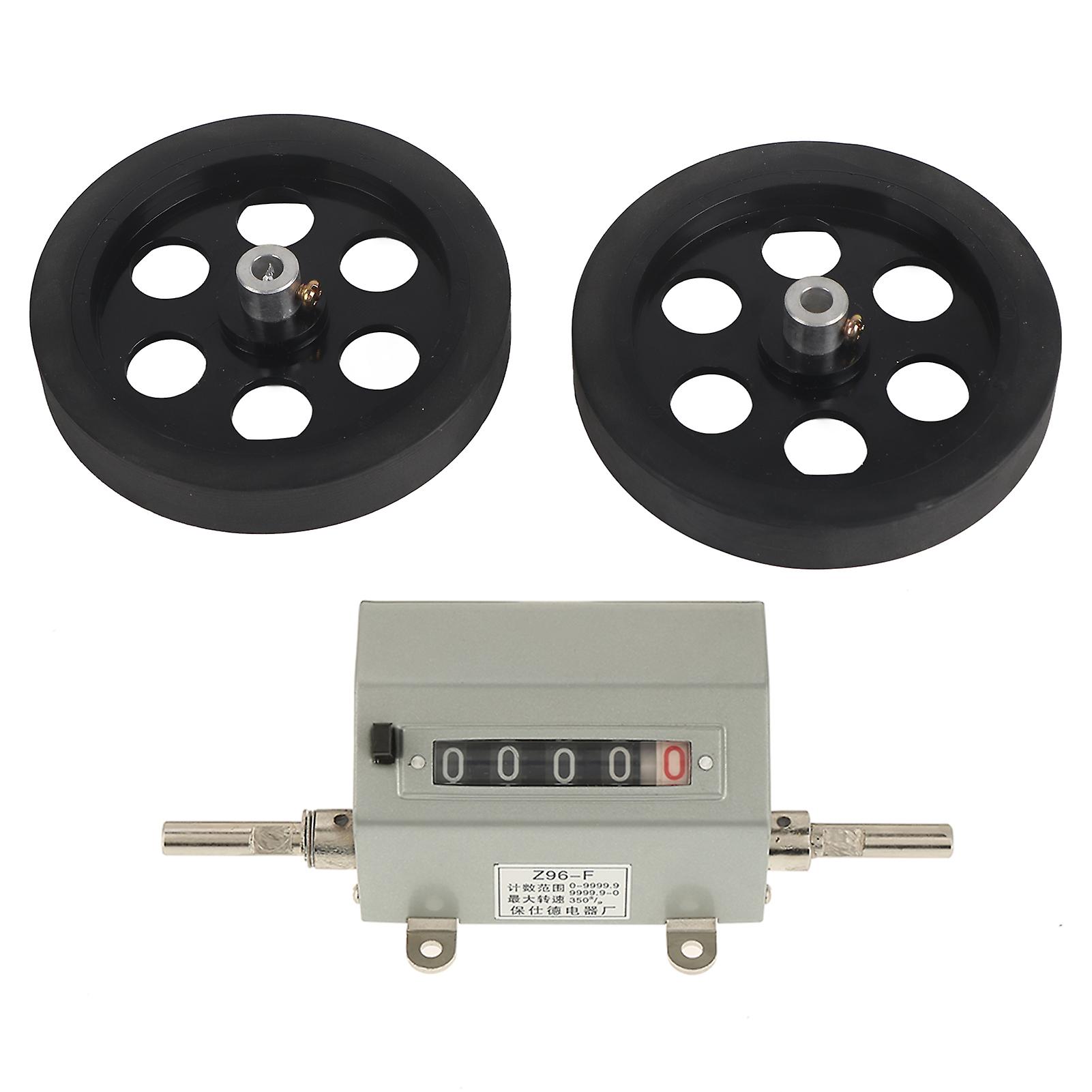 1pc Rolling Wheel 5 Digits 0‑9999.9 Length Counter Max Speed 350RPM Grey Reset