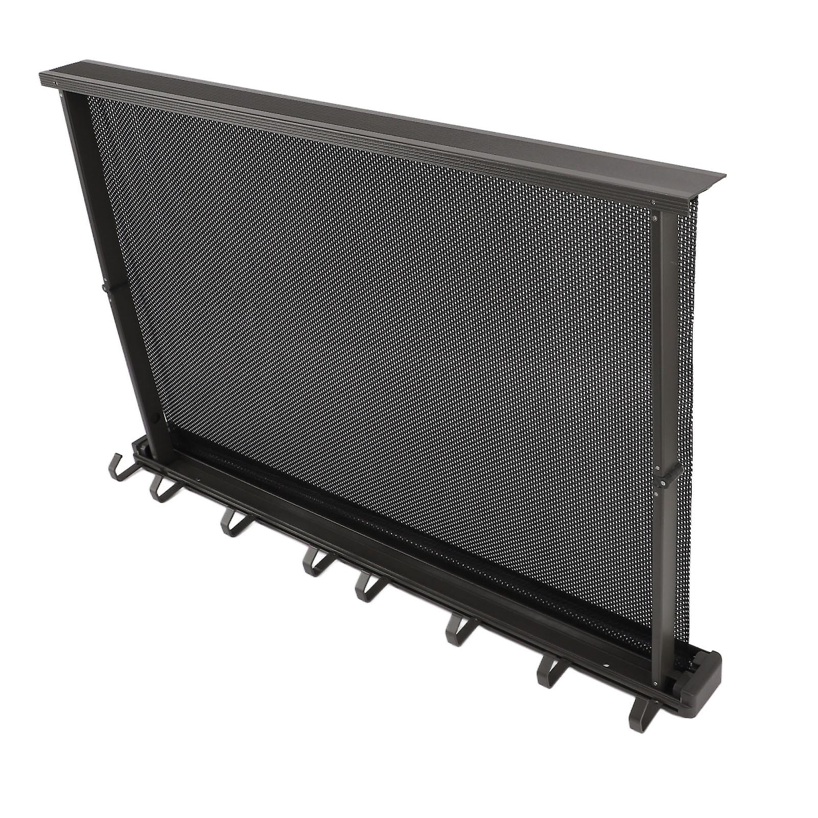 Balcony Clothes Drying Rack Wall Mounted with Mesh Surface Collapsible Drying Rack Retractable Laundry Rack 60cm Gray 