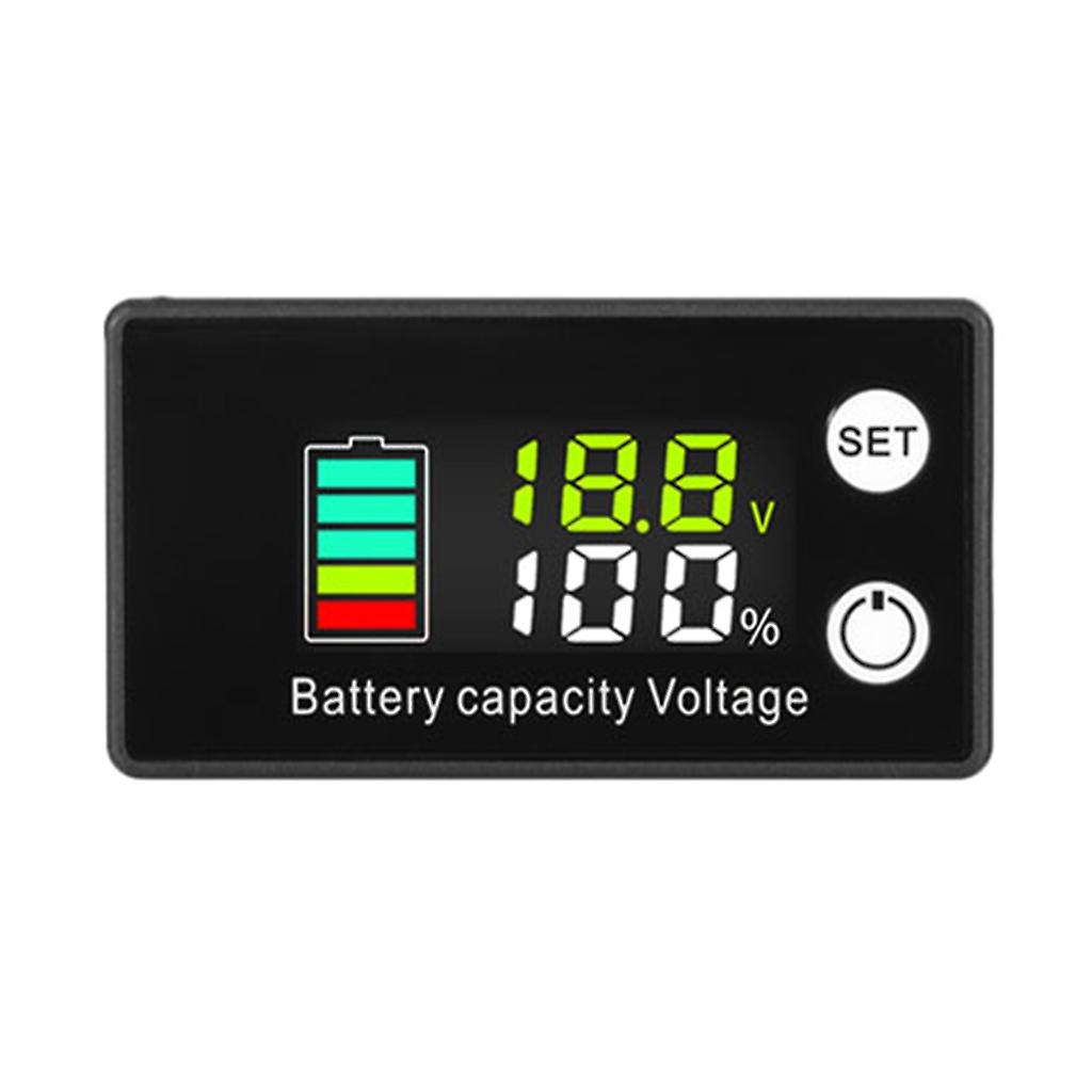 Battery Voltmeter DC7V-68V Capacity Indicator Power Meter Lithium Lead-acid