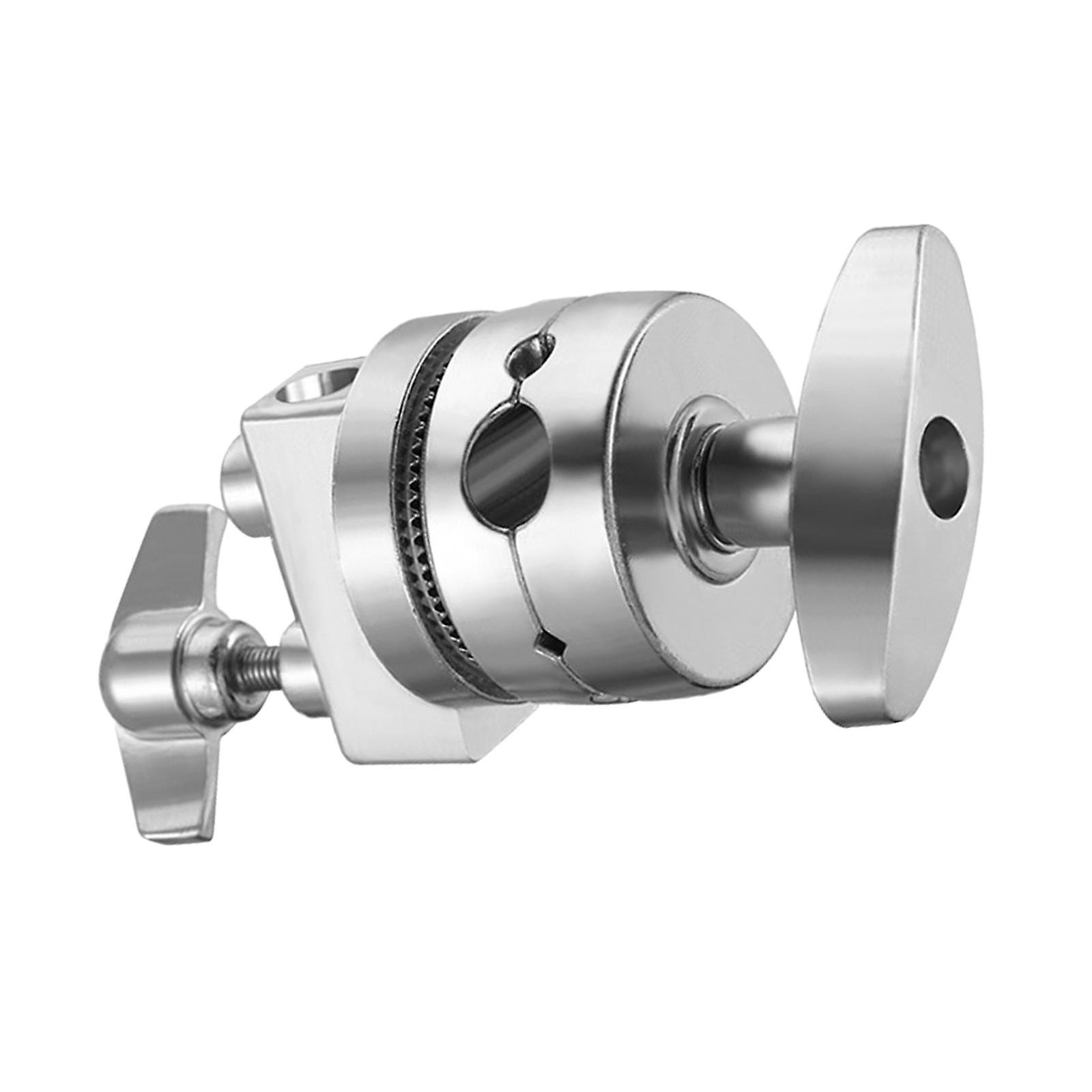 Grip Head for Light Stand Metal Universal Clamp for Backdrop Flash Reflector Argent