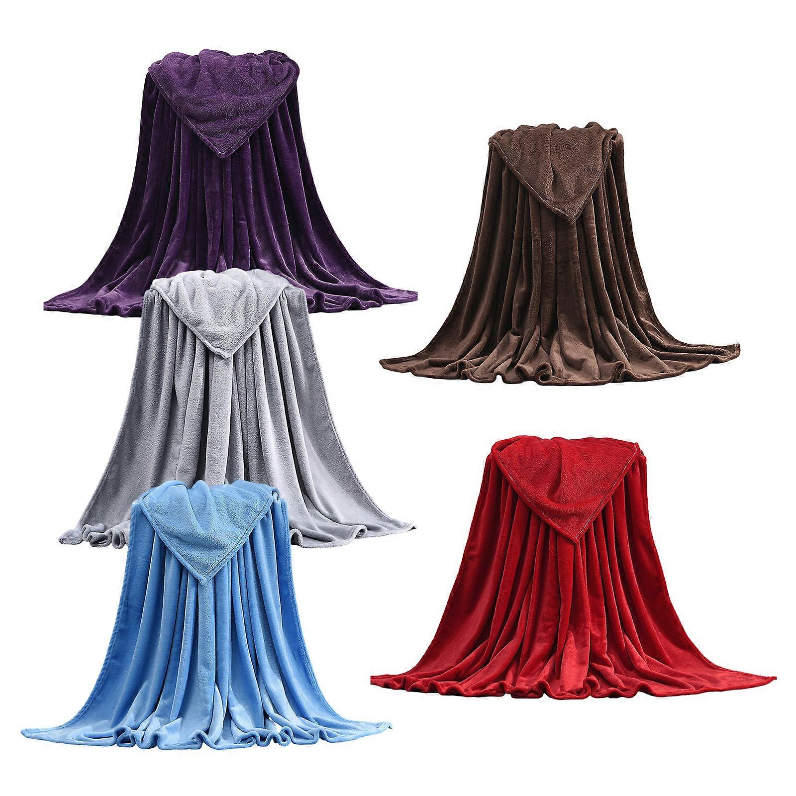 Faux Fur Fleece Blanket Large Sofa Mink Bed Throw Soft Warm Double & King Size fL