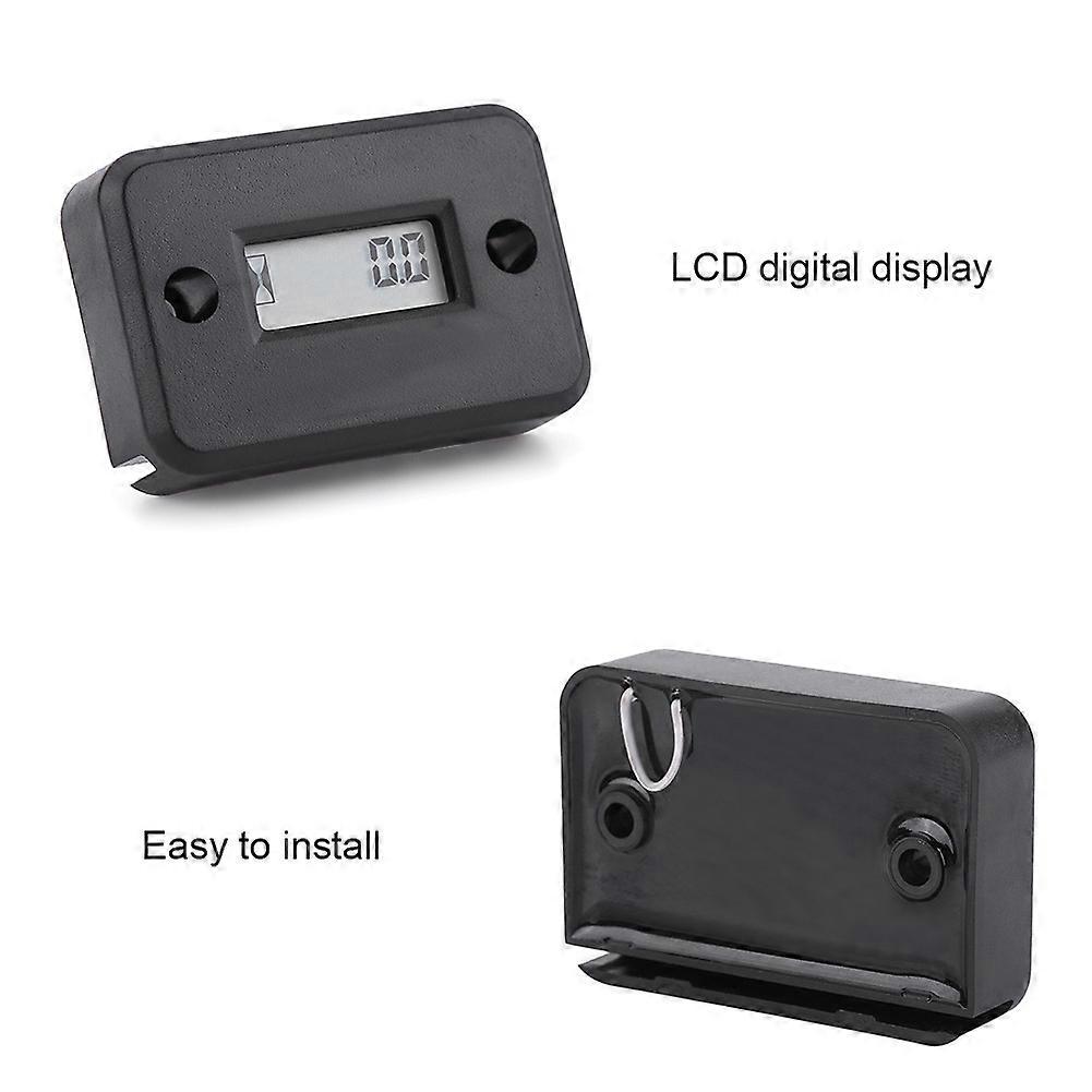 Digital Vibration Hour Meter Gauge Wireless for Vibrating Machine Motorcycle ATV Boat Marine NO.80836
