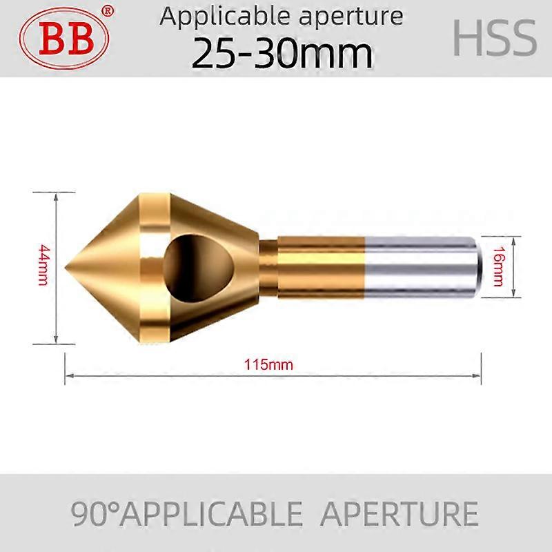 Bb Deburring Chamfering Cutter Countersink Drill Bits Titanium Coated Smooth Hole Metal 90 Degree 1pcs