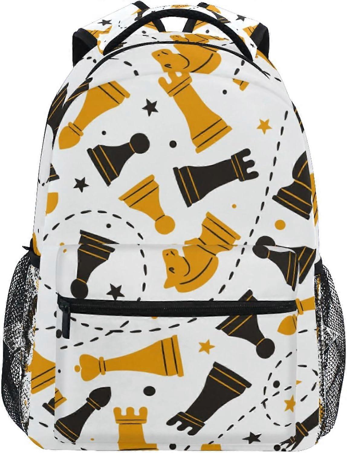 Funny Chess Backpack Bookbag Daypack Travel Hiking Camping School Laptop Bag