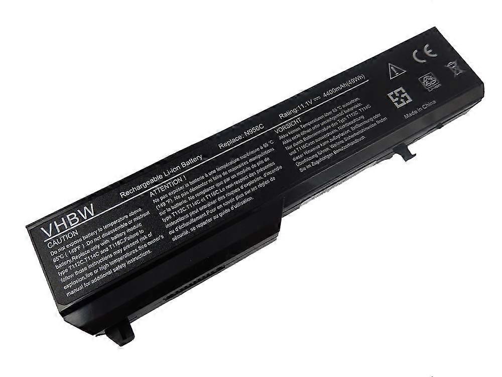 Batterie de remplacement vhbw pour ordinateur portable Dell T112C, T114C, T116C, Y022C, N950C, N956C, N958C, PP36L pour ordinateur portable (4400mAh, 11.1V, Li-ion)