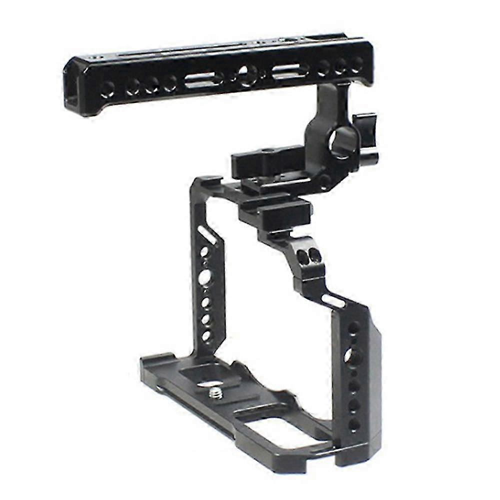 מתקן מצלמה כלוב מלא עבור X-T4 formfitting משולב עם ידית עליונה אחיזת נעל קרה הרכבה חוט חורים חצובה