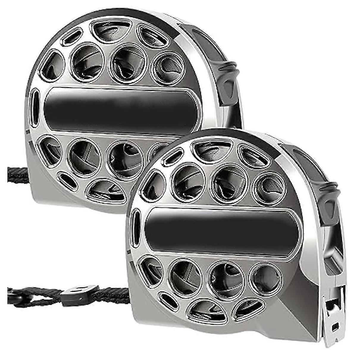 2pcs 5m / 16ft Righello metrico retrattile in acciaio inossidabile anticorrosione, misura resistente all'usura Doppio-
