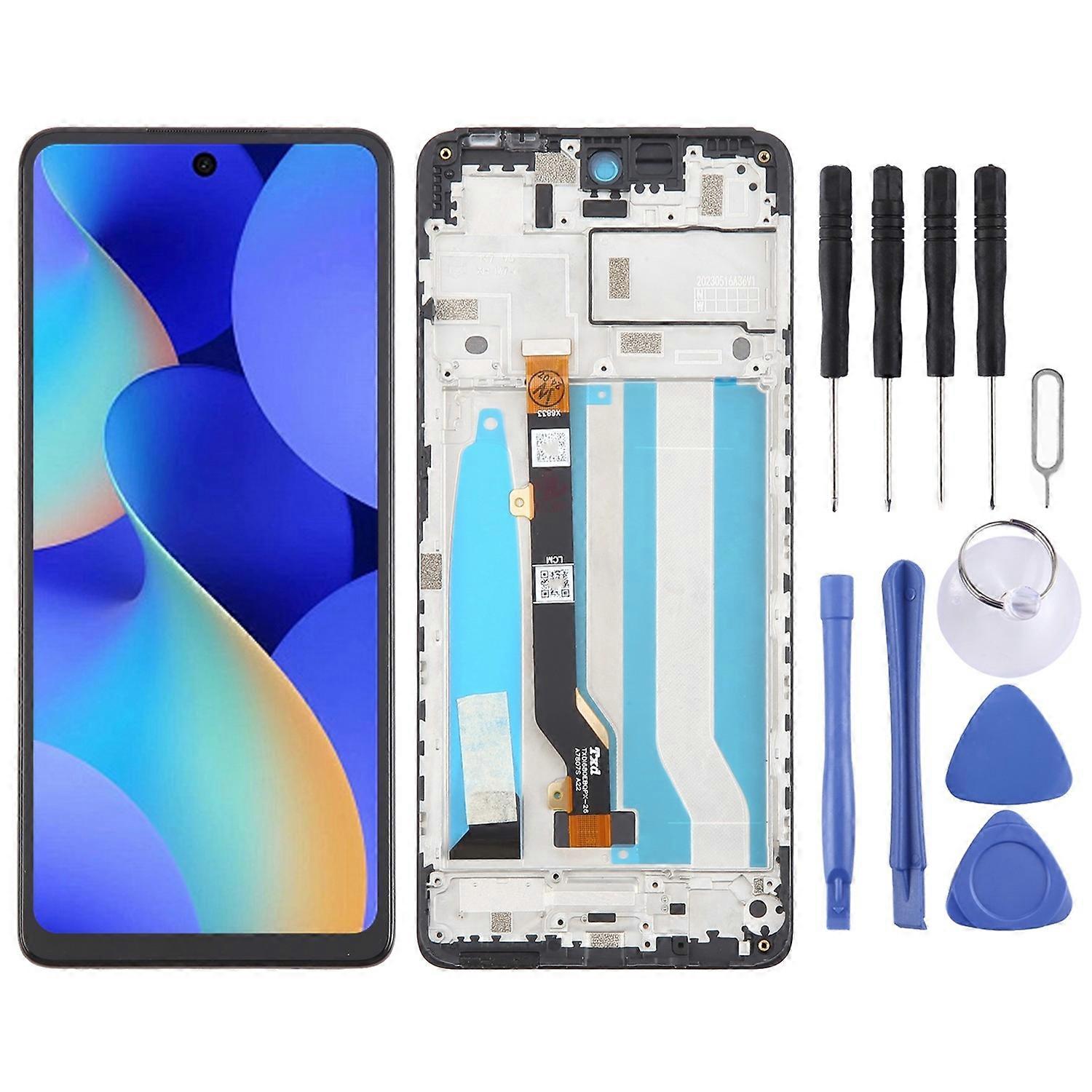 LCD + Touch Screen With Frame For Tecno Spark 10 Pro KI7